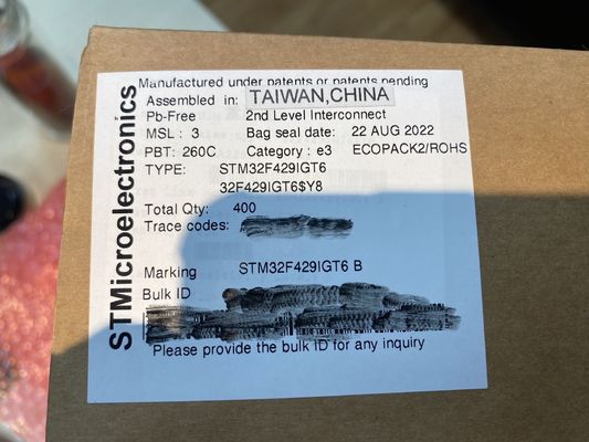 Kualitas  STM32F429IGT6  LQFP176  SMDIntegrated Circuits MCU Controller Microcontrol pabrik