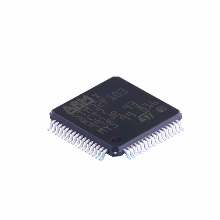 STM32F103RCT7 LQFP-64 Distribusi Komponen Baru Asli Diuji IC Chip Sirkuit Terpadu STM32F103RCT7