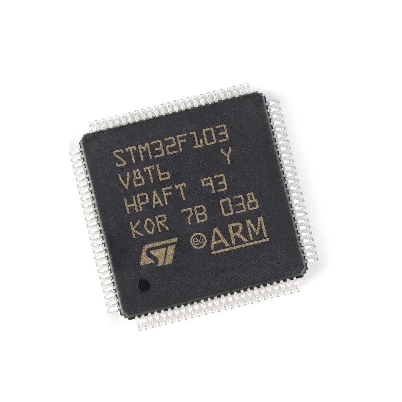 Tersedia Mikrokontroler IC MCU 32BIT 64KB FLASH 100LQFP sirkuit terpadu chip ic STM32F103V8T6