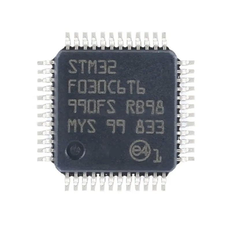 Tersedia Mikrokontroler IC MCU 32BIT 32KB FLASH 48LQFP Komponen Elektronik Sirkuit Terpadu BGA Chip STM32F030C6T6