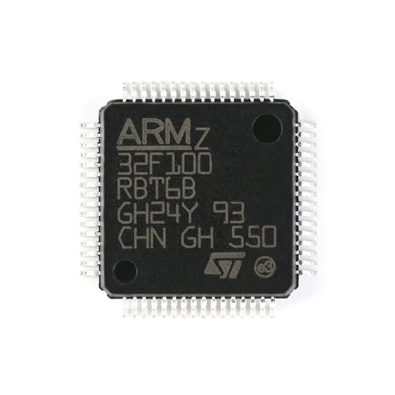 Chuangyunxinyuan Baru Dan Asli IC MCU 32BIT 128KB FLASH Komponen Elektronik 64LQFP STM32F100RBT6B
