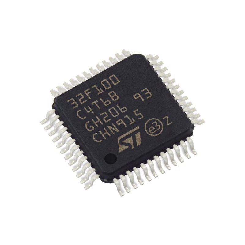 STM32F100C4T6B Mikrokontroler IC MCU 32BIT 16KB FLASH 48LQFP Sirkuit Terpadu IC Chip STM32F100C4T6B IC DALAM SAHAM