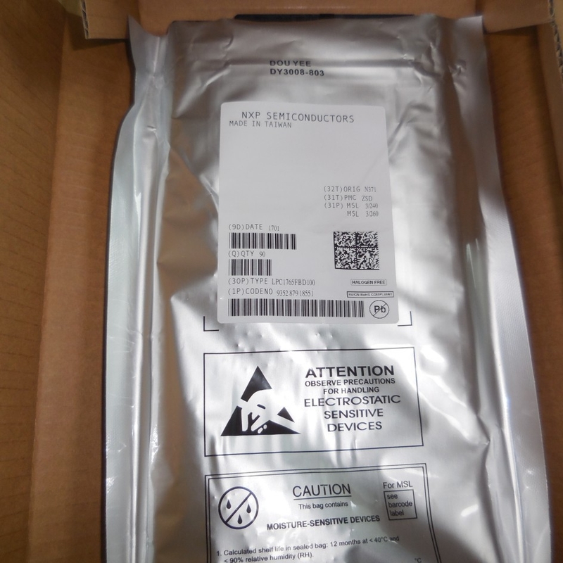 LPC1765FBD100 QFP100 Integrated Circuit Chip IC Mikrokontroler Baru Asli Tidak Terpakai