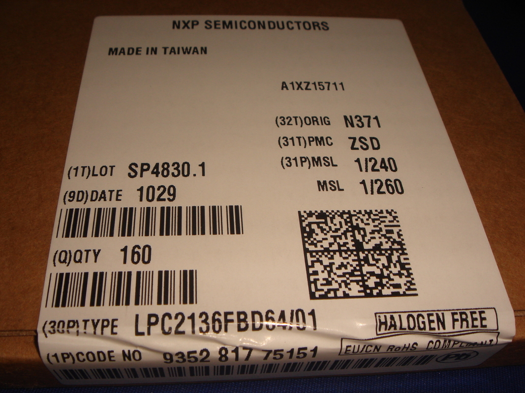 LPC2136FBD64 QFP64 Integrated Circuit Chip IC Mikrokontroler Merek Baru Asli Tidak Terpakai
